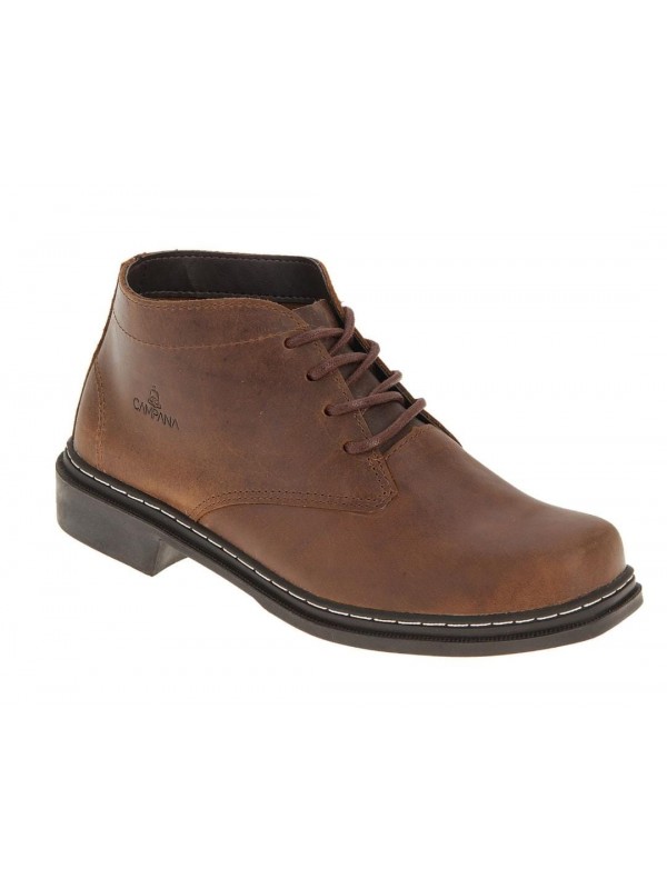 BOTINA MASCULINA COURO CASTELHANA TABACO