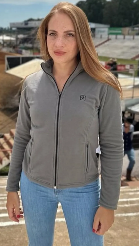 Fleece feminino - Grafite