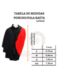 PONCHO BAETA PRETO