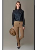Bombacha Feminina Castelhana com Elastano - Cor Café com Leite